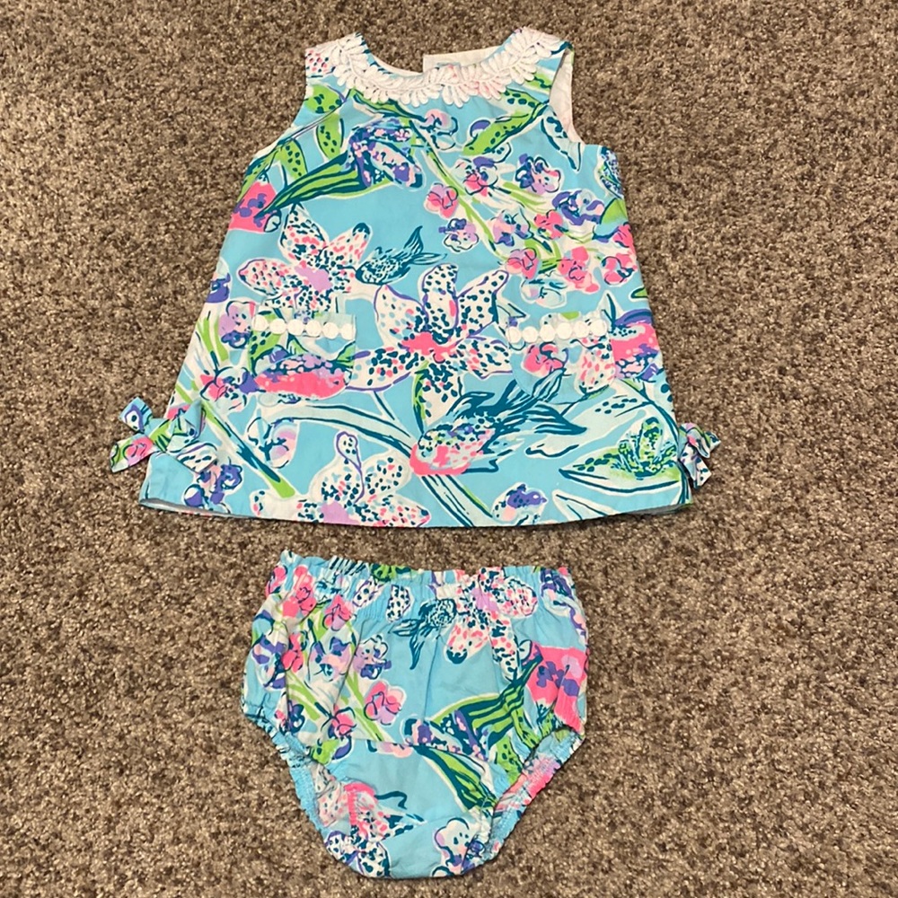 Lilly Pulitzer dress and bloomers matching set